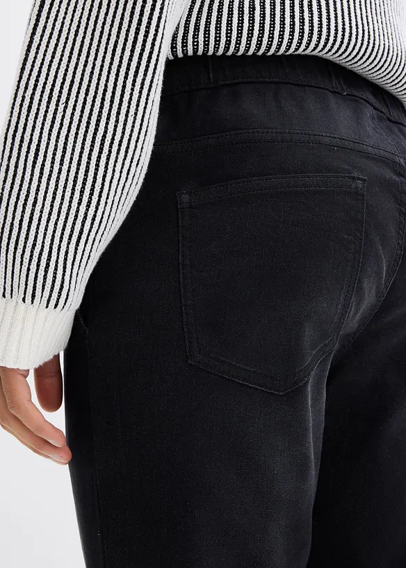 Jeans di felpa slim fit, straight, bonprix