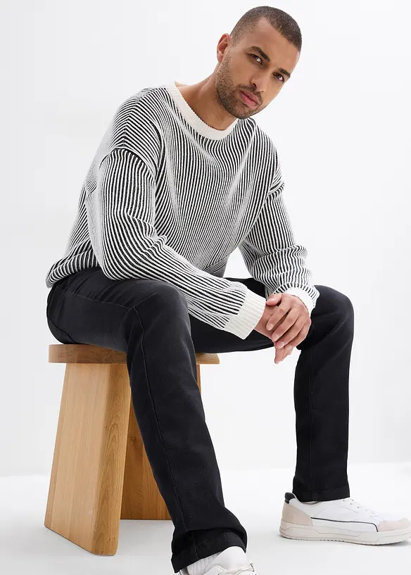 Jeans di felpa slim fit, straight, bonprix