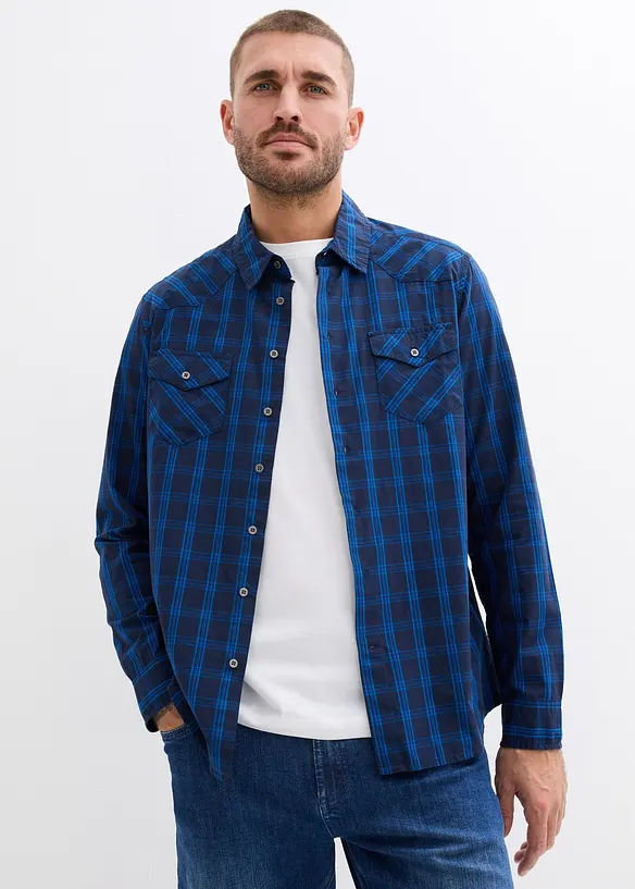 Camicia a maniche lunghe in puro cotone, bonprix