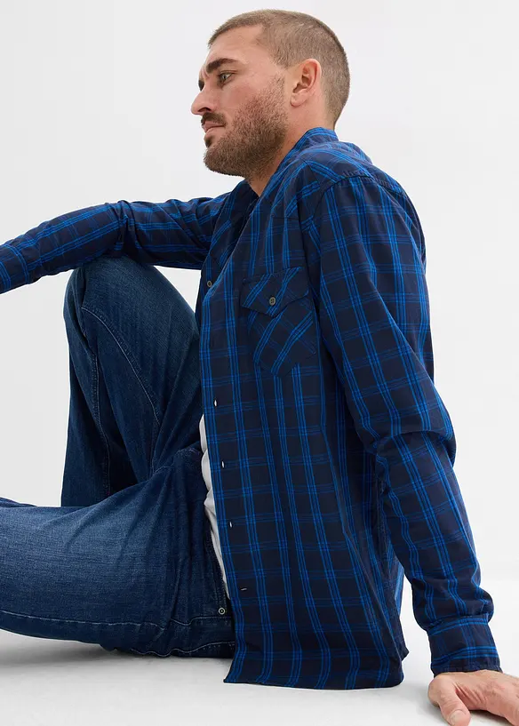 Camicia a maniche lunghe in puro cotone, bonprix