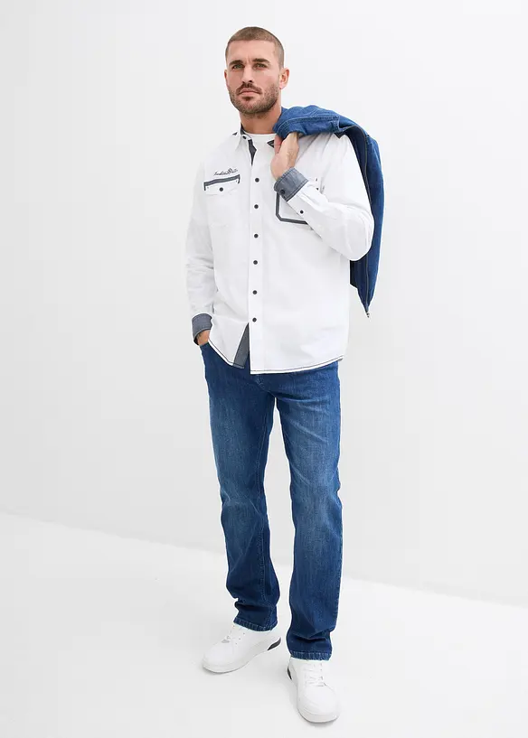 Camicia a maniche lunghe in puro cotone, bonprix