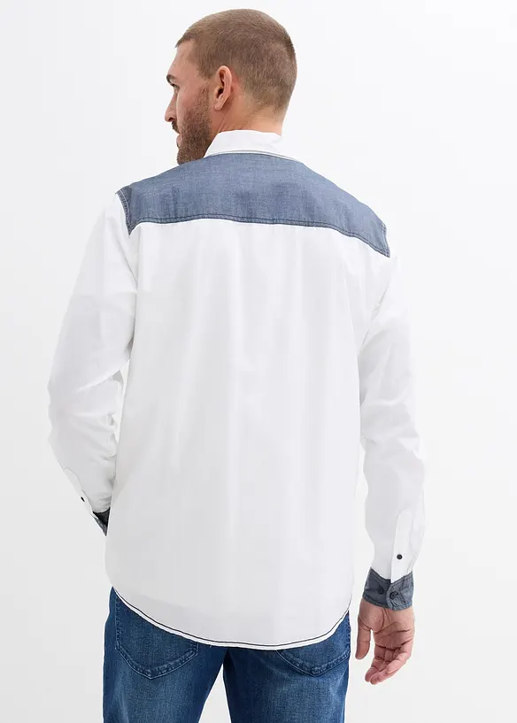 Camicia a maniche lunghe in puro cotone, bonprix