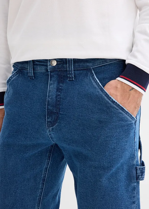 Jeans carpenter relaxed fit con vita comoda, straight, bonprix