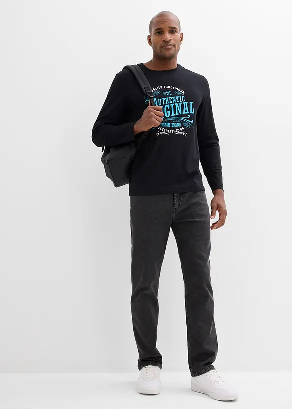 Maglia a maniche lunghe in puro cotone biologico, bonprix