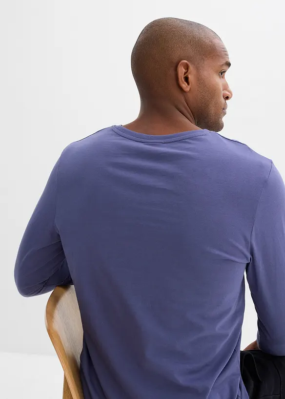 Maglia a maniche lunghe in puro cotone biologico, bonprix