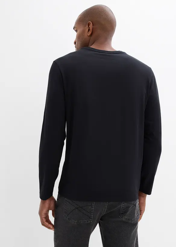 Maglia a maniche lunghe in puro cotone biologico, bonprix