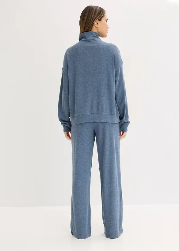 Tuta da casa in morbido jersey waffle, bonprix