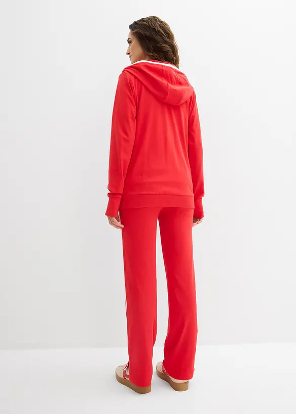 Tuta sportiva in cotone elasticizzato (set 2 pezzi), bonprix