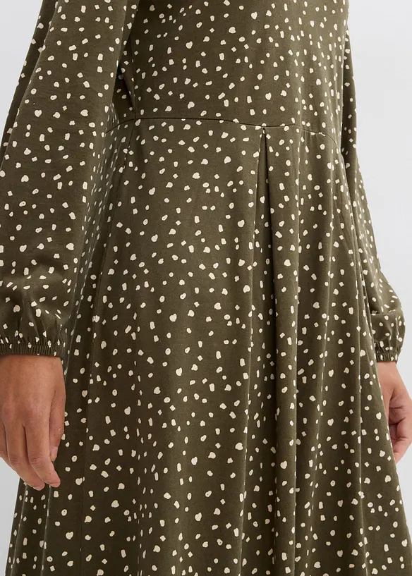 Abito midi in jersey di cotone, bonprix