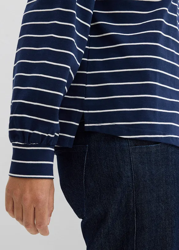Maglia a maniche lunghe in puro cotone biologico, bonprix