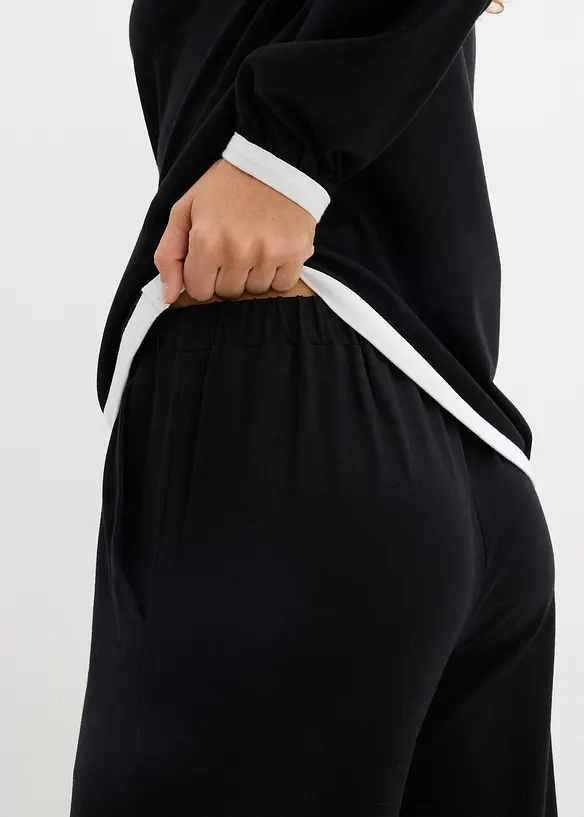 Tuta sportiva di cotone (confezione doppia, set 2 pezzi), bonprix