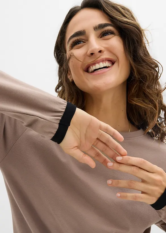 Tuta sportiva di cotone (confezione doppia, set 2 pezzi), bonprix