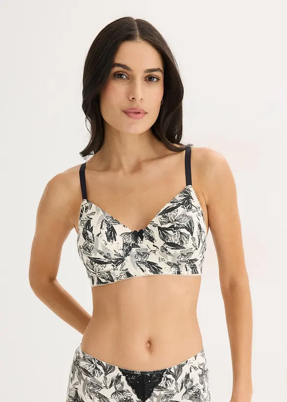 Reggiseno senza ferretto con cotone biologico (pacco da 3), bonprix