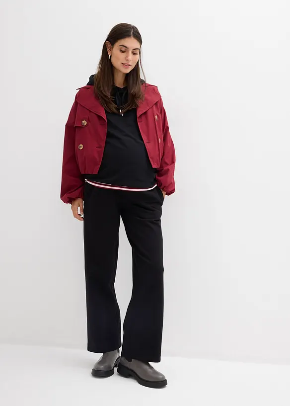 Pantaloni pr&eacute;maman in felpa 2 in 1 regolabili in vita, bonprix