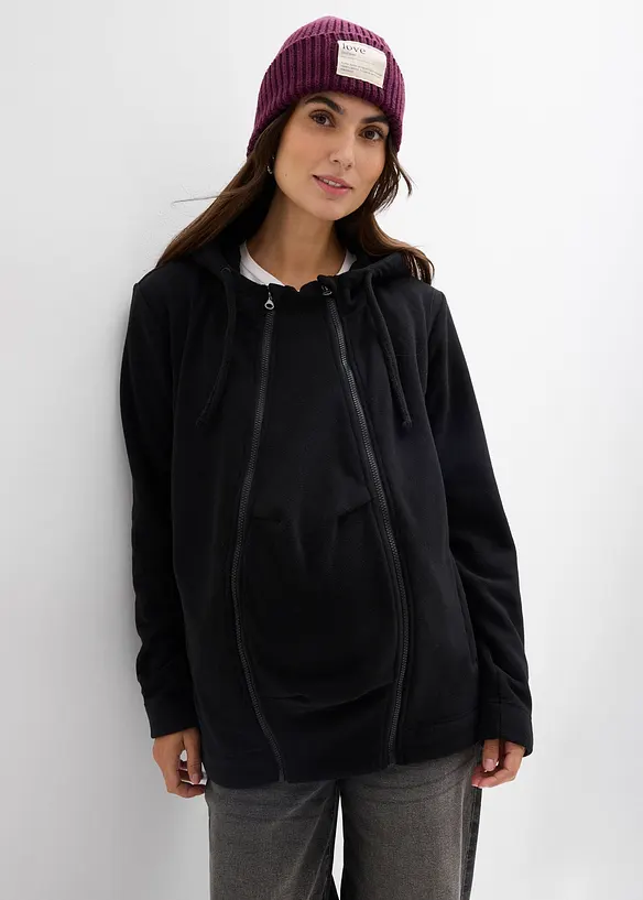 Giacca in pile 4-in-1 con inserto babywearing  utilizzabile sia sul davanti che sul retro, bonprix