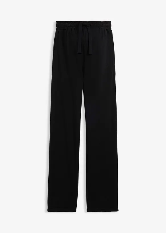 Pantaloni pr&eacute;maman in felpa con fondo regolabile in puro cotone biologico, bonprix