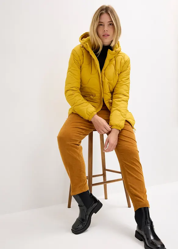 Giacca trapuntata con cappuccio, bonprix