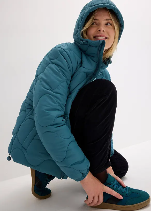 Giacca trapuntata con cappuccio, bonprix