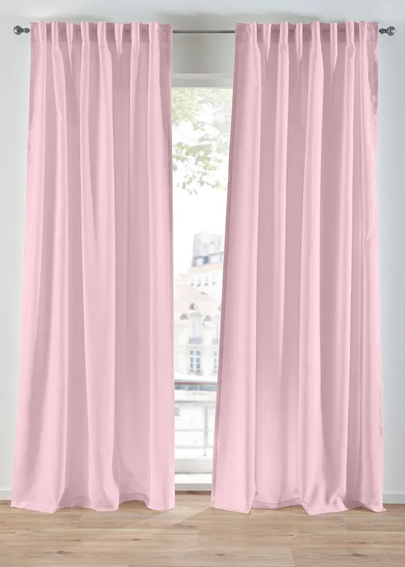 Tenda semitrasparente in materiale riciclato (pacco da 2), bonprix