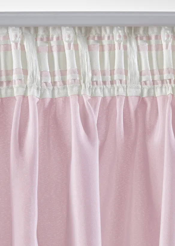 Tenda semitrasparente in materiale riciclato (pacco da 2), bonprix