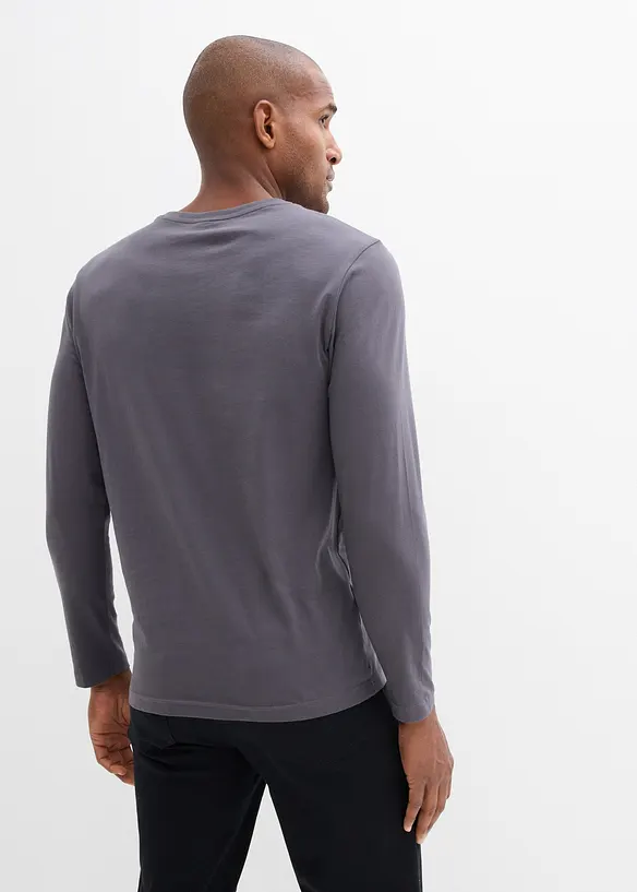 Maglia a maniche lunghe in puro cotone biologico, bonprix
