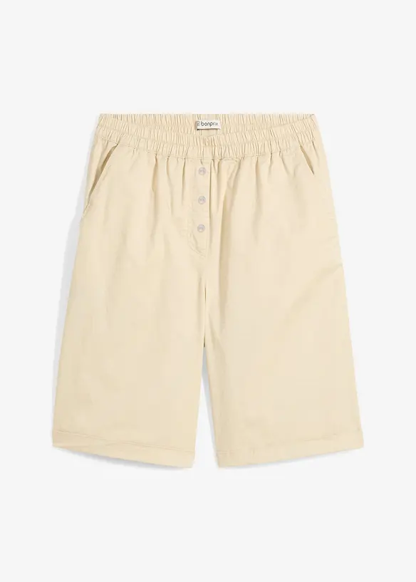 Bermuda in misto cotone paper touch, bonprix