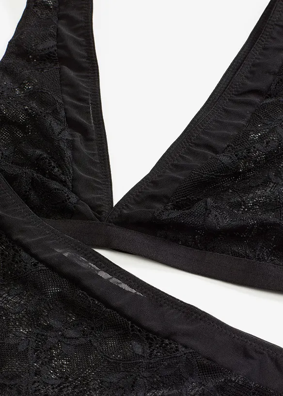 Reggiseno bustier e perizoma a vita alta (set 2 pezzi), bonprix