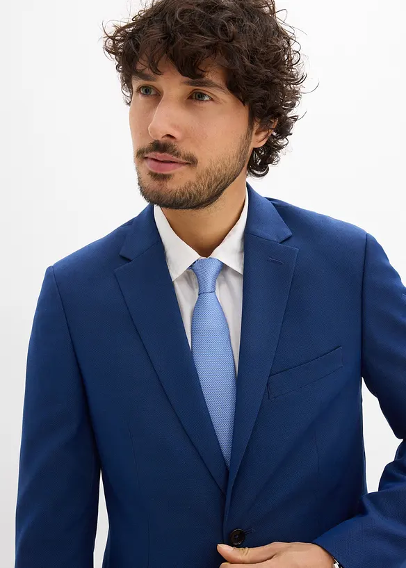 Completo (3 pezzi) giacca, pantaloni, cravatta, slim fit, bonprix