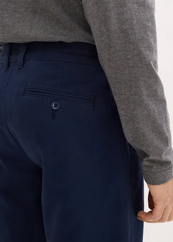 Pantaloni chino in puro cotone regular fit, straight, bonprix