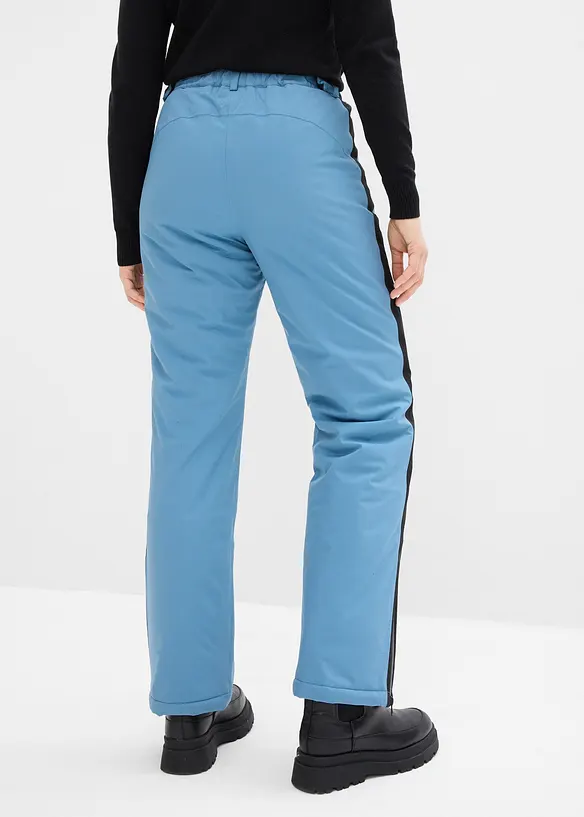 Pantaloni da neve imbottiti con ghetta paraneve, bonprix