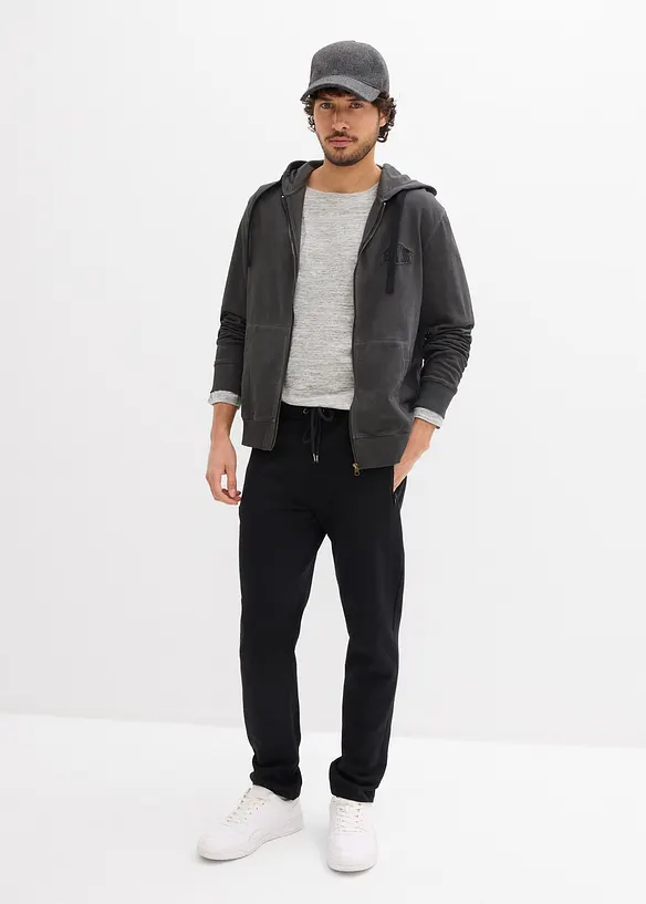 Pantaloni da jogging in cotone biologico con pratiche tasche zippate, bonprix