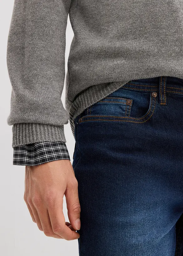 Jeans elasticizzati leggeri regular fit, straight (pacco da 2), bonprix