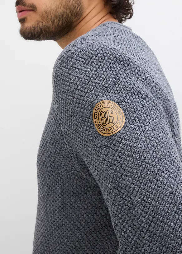 Maglione con cotone riciclato, bonprix