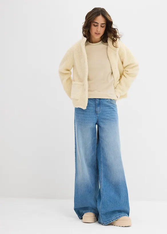 Maglia a maniche lunghe con puro cotone biologico (pacco da 2), bonprix