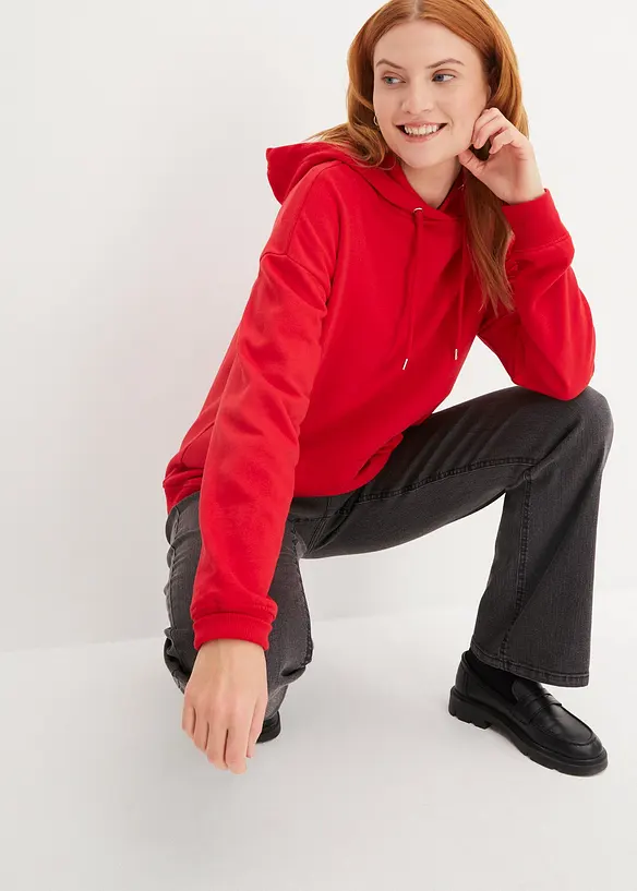 Felpa oversize con cappuccio, bonprix