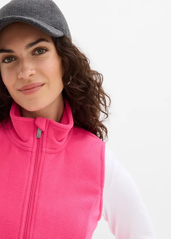 Gilet in pile con tasche, bonprix