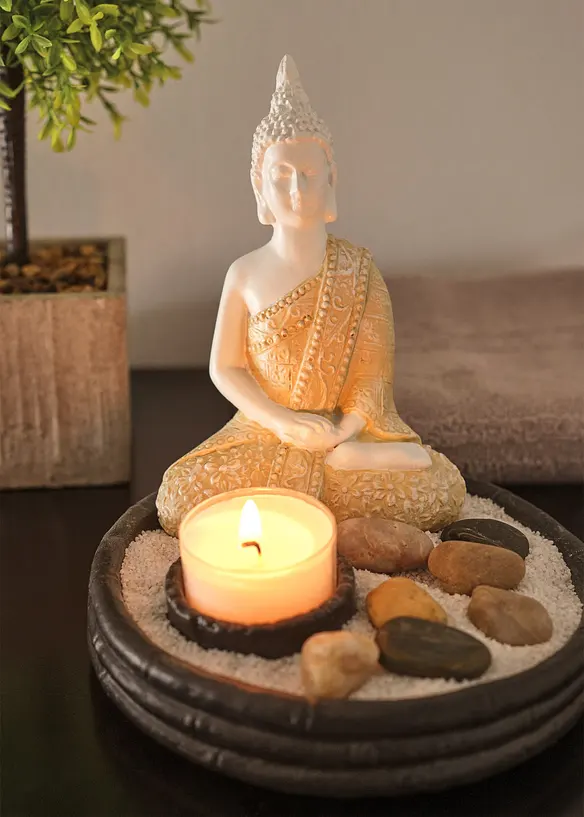 Statuetta decorativa Buddha con lumino, bonprix