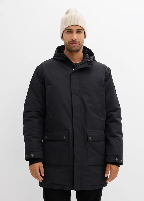 Parka invernale tecnico e impermeabile con vere piume, bonprix
