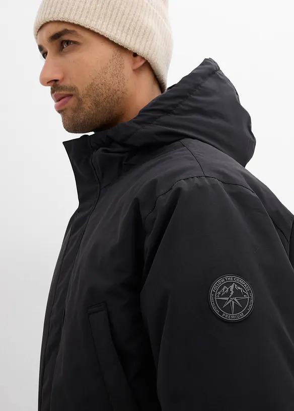 Parka invernale tecnico e impermeabile con vere piume, bonprix