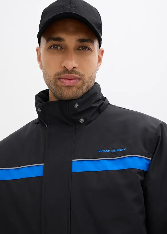 Giacca tecnica impermeabile con cappuccio staccabile, bonprix