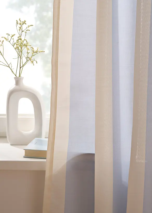 Tenda a righe con poliestere riciclato, anche extra lunga (pacco da 1), bonprix