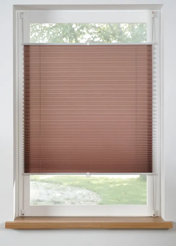 Tenda plissettata, montaggio senza fori, bonprix