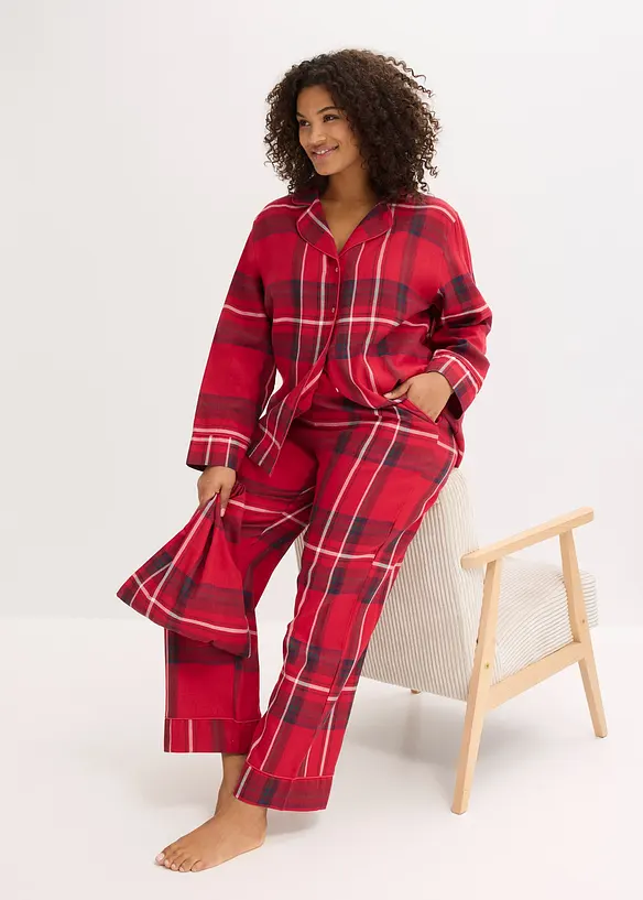 Pigiama in tessuto di flanella, bonprix