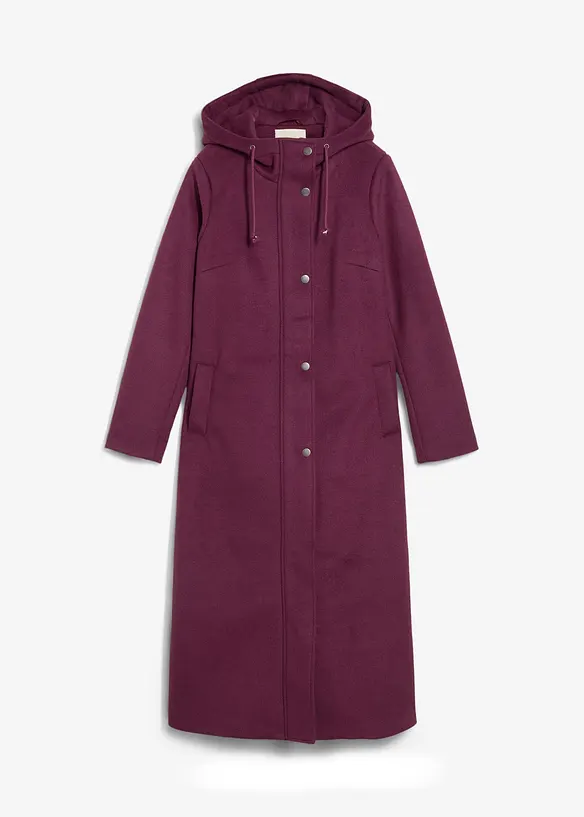 Cappotto lungo in simil lana, bonprix