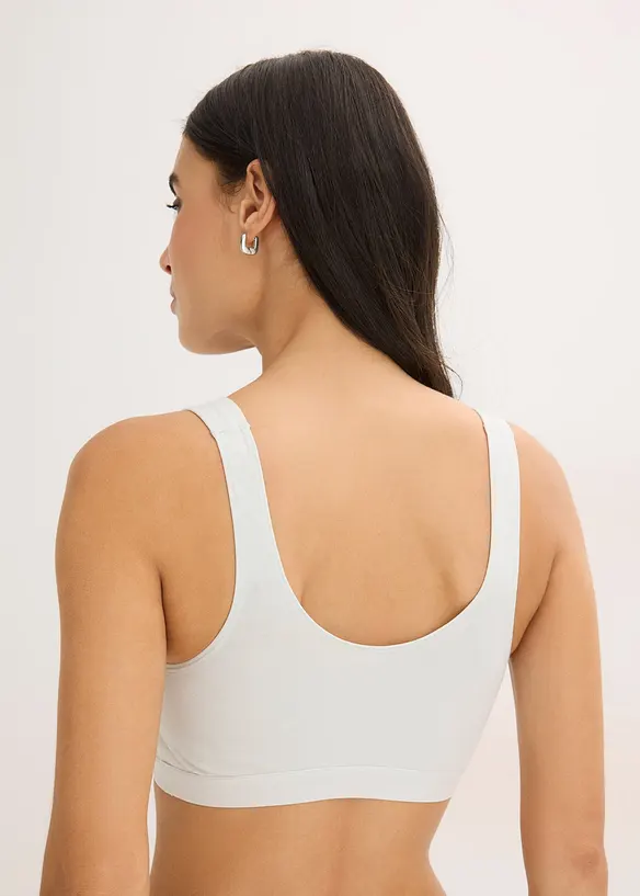 Reggiseno bustier con cotone biologico (pacco da 3), bonprix