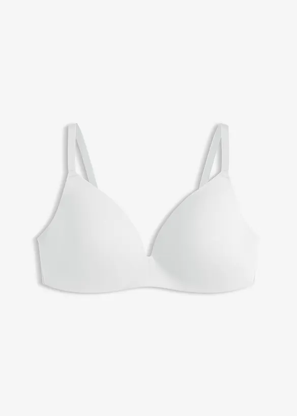 Reggiseno in cotone senza ferretto con coppe preformate, bonprix