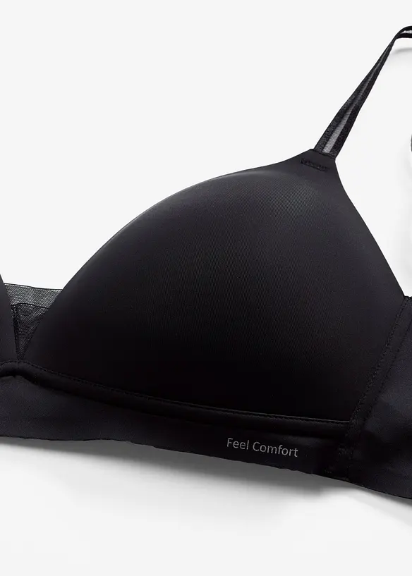 Reggiseno senza ferretto, con coppe preformate e inserto in mesh Feel Comfort, bonprix