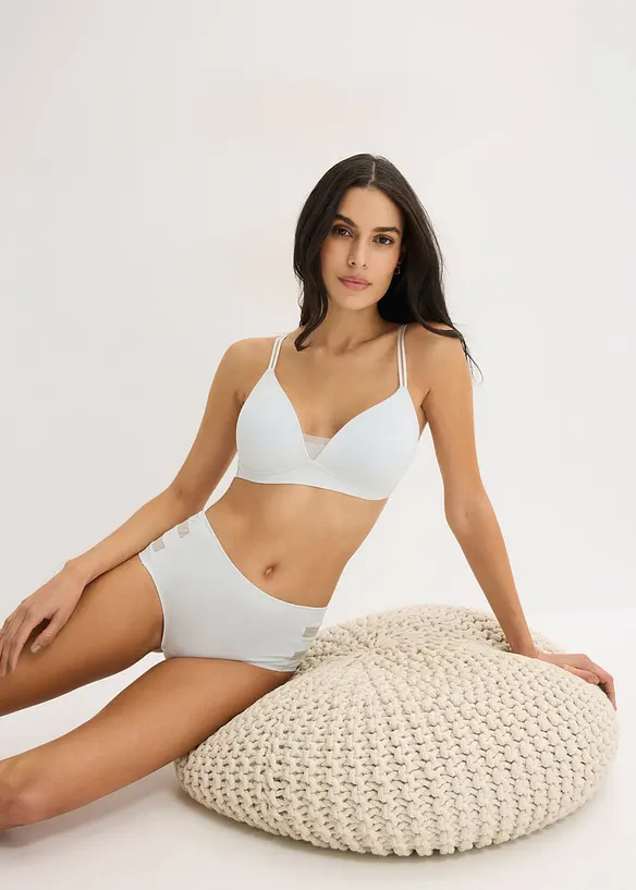 Culotte a vita alta laser cut Feel Comfort  (pacco da 2), bonprix