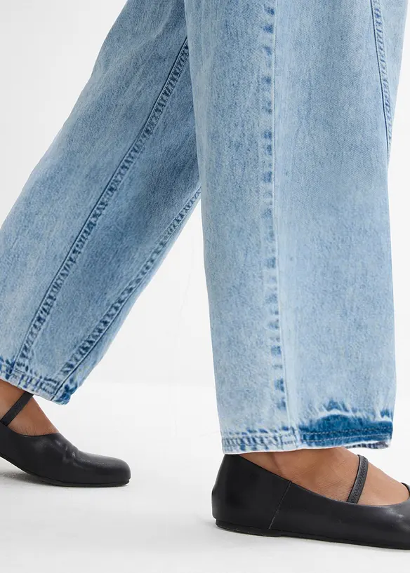 Jeans a palloncino, vita media, bonprix