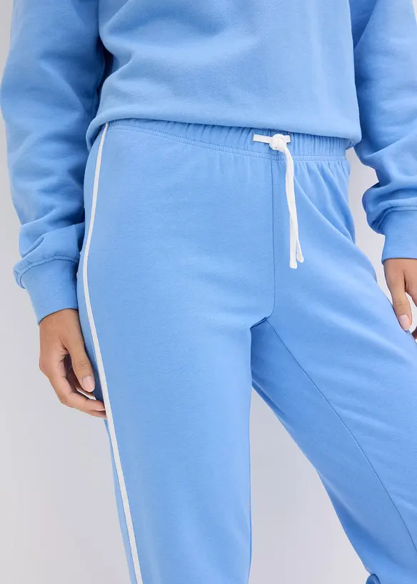 Pantaloni in felpa di puro cotone pesante (pacco da 2), bonprix